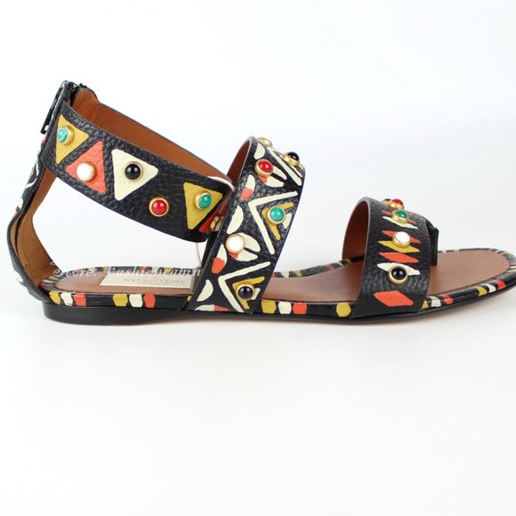 NEW VALENTINO GARAVANI RUNWAY Studded Sandals - Picture 1 of 16